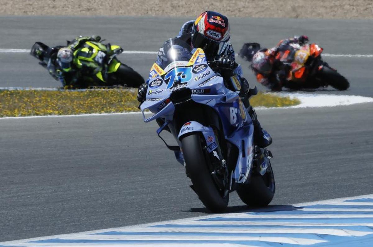 Álex Márquez celebrando su victoria en el GP de España 2026 en Jerez