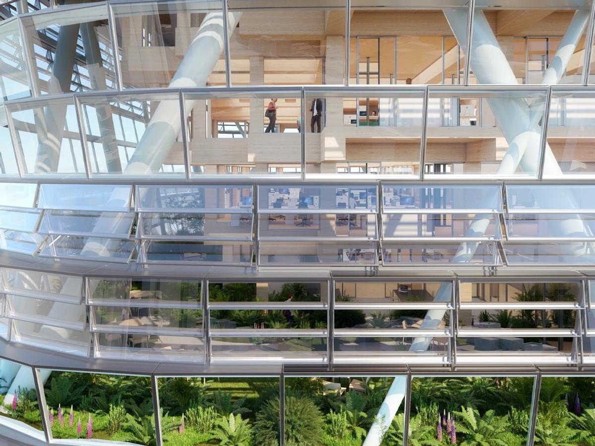 Atlassian Central, el rascacielos híbrido de madera en construcción en Sídney