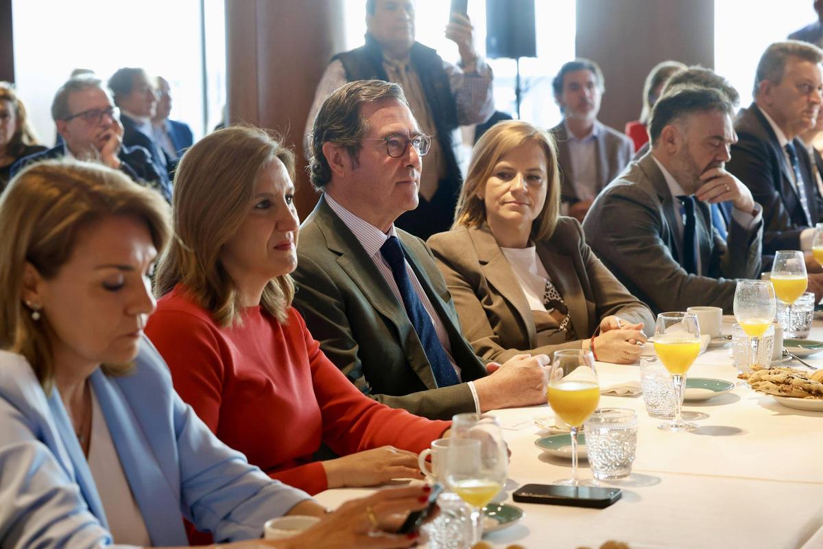 Vicente Lafuente hablando en el Fórum Europa Tribuna Mediterránea, Hotel Las Arenas, Valencia