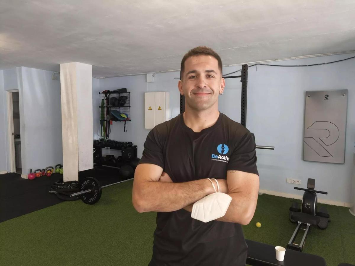 Lluís Salom junto a Emil Atting, ambos deportistas, en sesión de entrenamiento