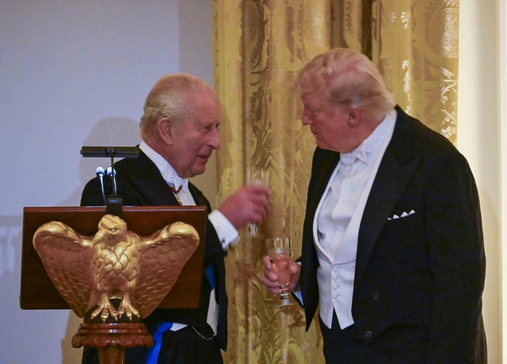 Banquete de Estado en la Casa Blanca con el rey Carlos III y Donald Trump
