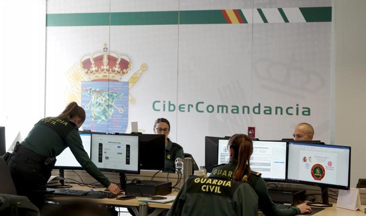 CiberComandancia de la Guardia Civil en León detiene 2,2 M€ en la Operación Cibermot