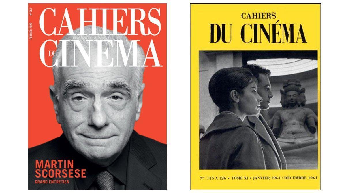 Portada histórica de Cahiers du cinéma con diseño icónico
