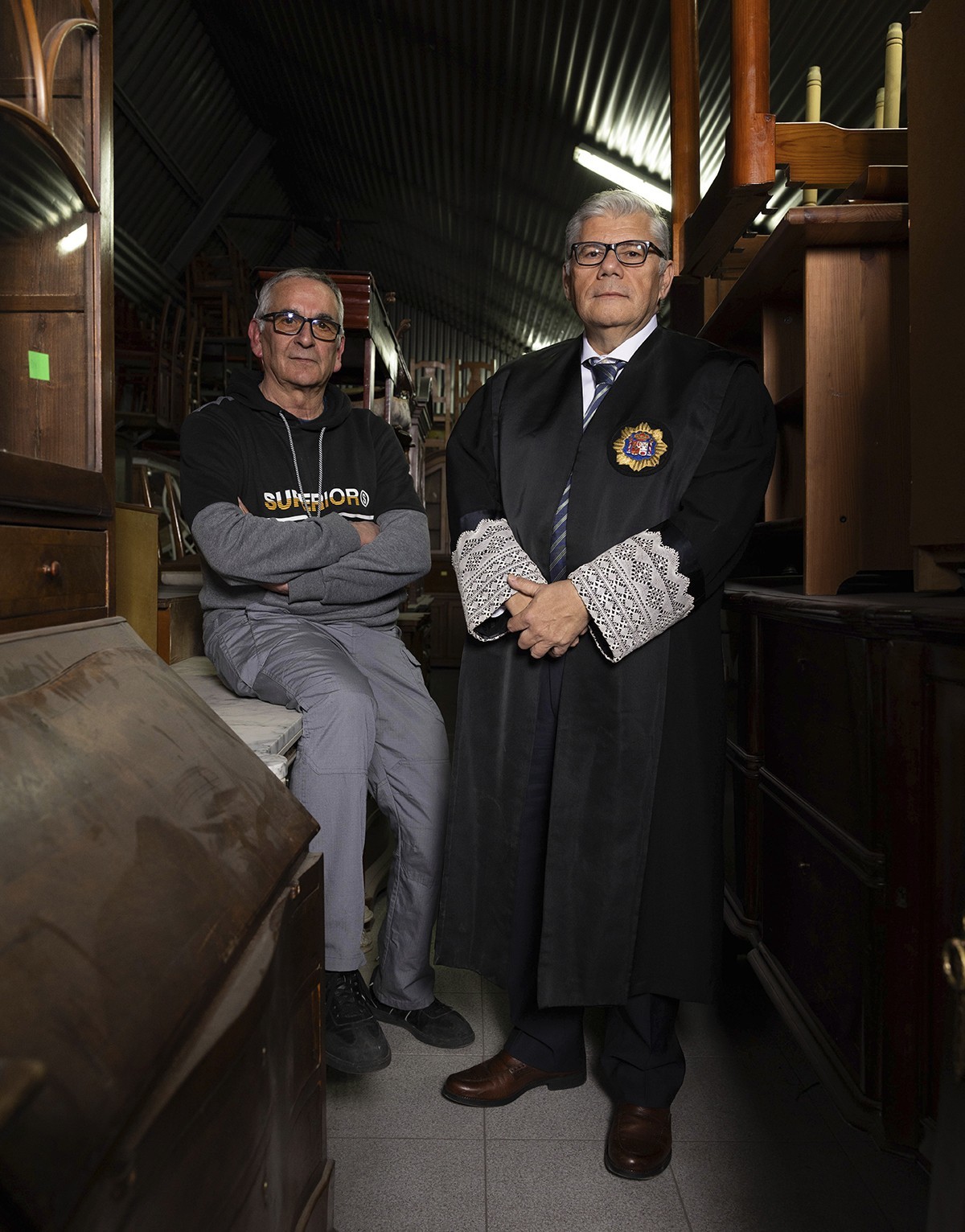 Visita del juez José Luis de Castro a la cárcel de Nalvacarnero