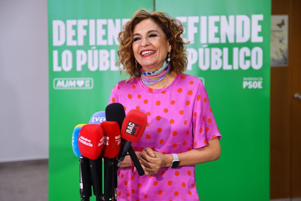 María Jesús Montero pide el voto feminista en Mairena del Aljarafe