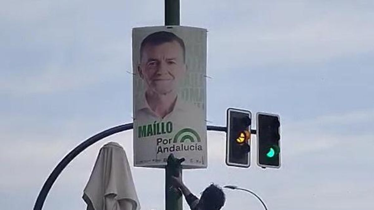 Retirada de carteles electorales en Sevilla: el PSOE‑A denuncia una acción ilegal