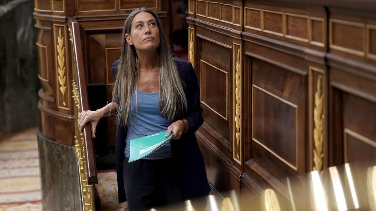 Isaac Albert, portavoz de ERC, hablando en el Congreso tras la polémica con Junts