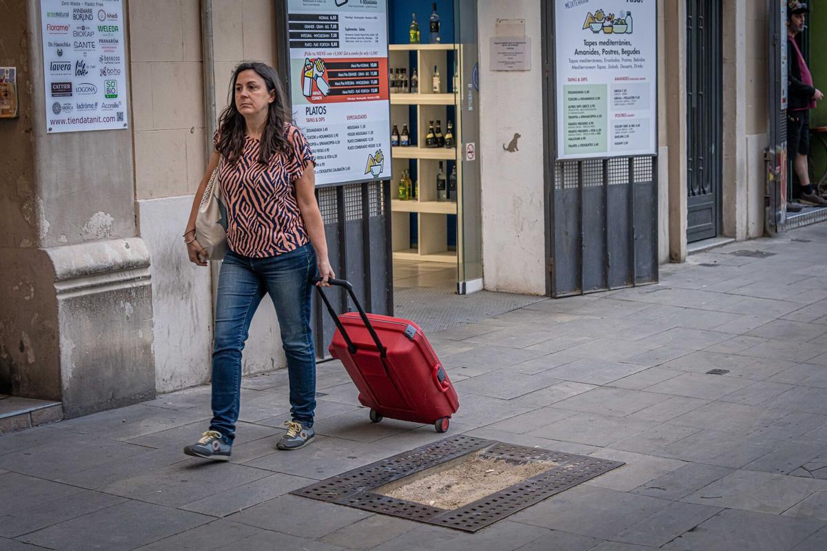 Alcorques vacíos en la Dreta de l'Eixample, Barcelona