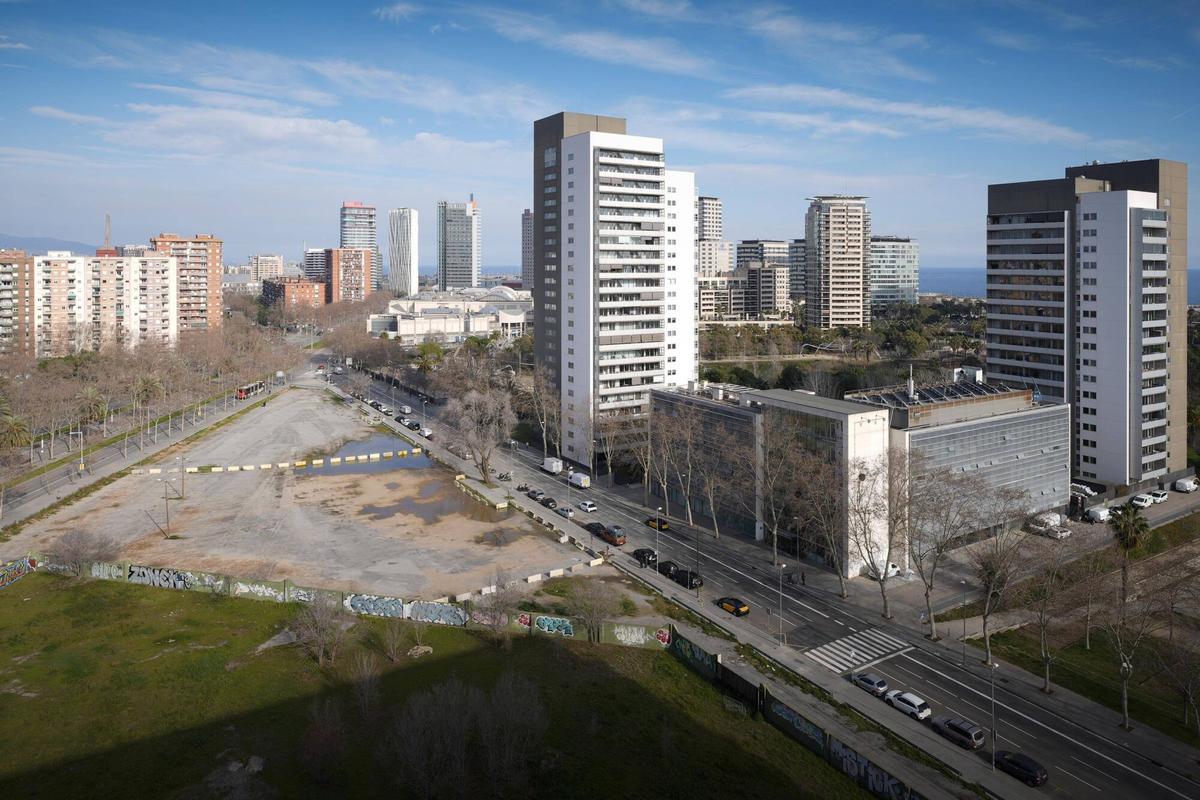 Vista de una zona urbana donde se construirá una promoción de viviendas públicas