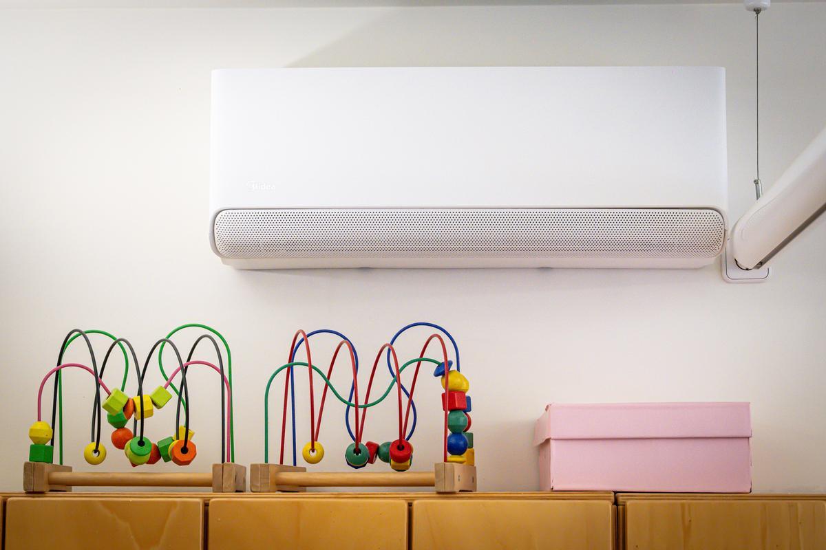 Aire acondicionado instalado en la escuela infantil EBM Collserola, Barcelona