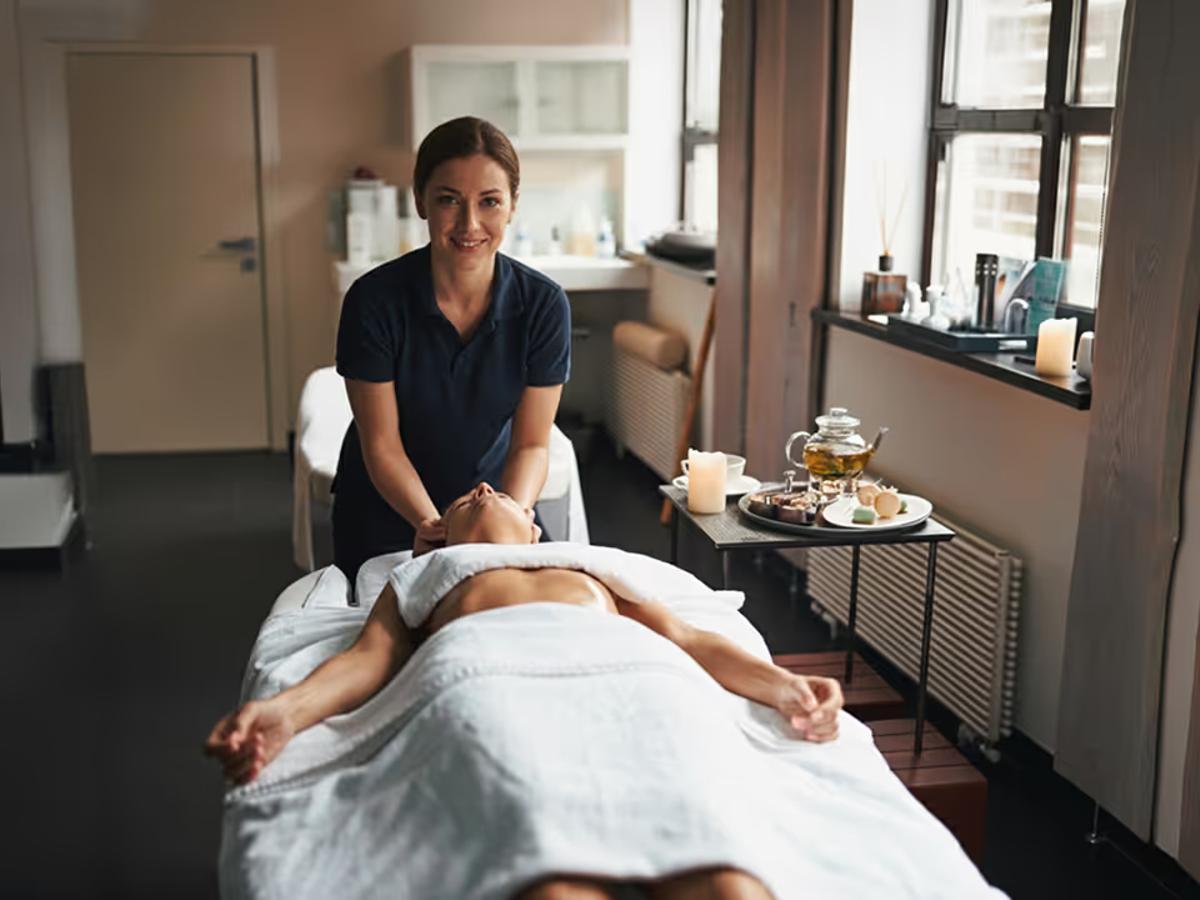 Gráfica del gasto medio en belleza en España