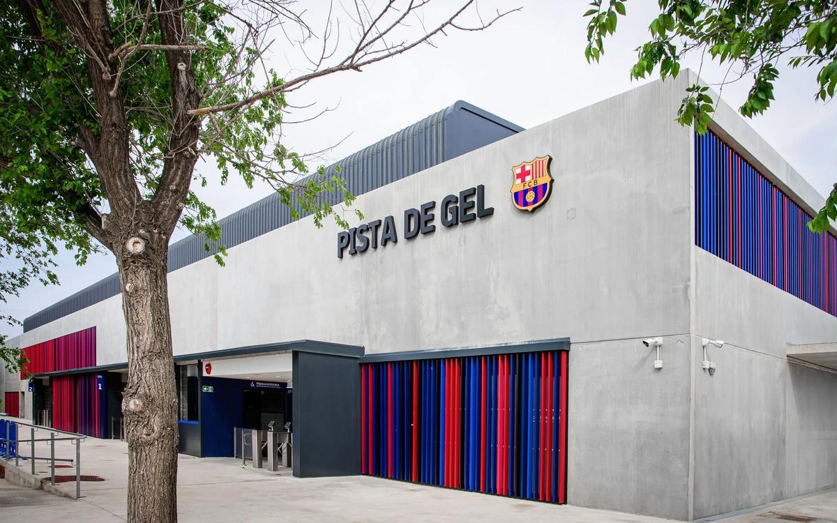 Vista de la nueva pista de hielo del FC Barcelona en el campus Diagonal de la UB
