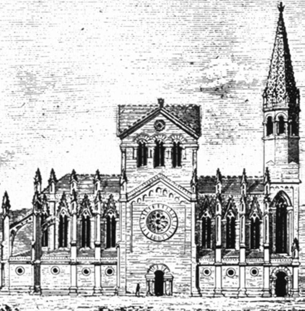 Fotografía de la exposición 'La Sagrada Família y Barcelona' en el Palau Robert, mostrando documentos y maquetas inéditas