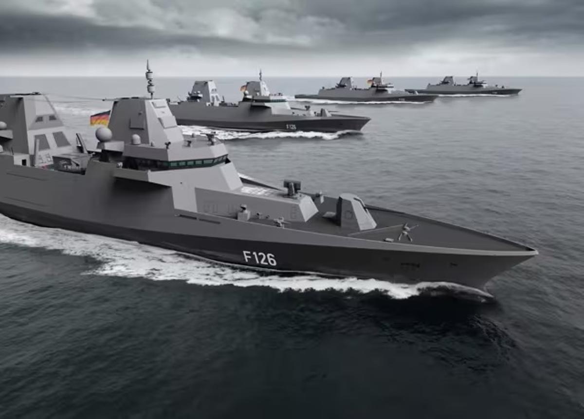 Buque militar construido por German Naval Yards en Kiel