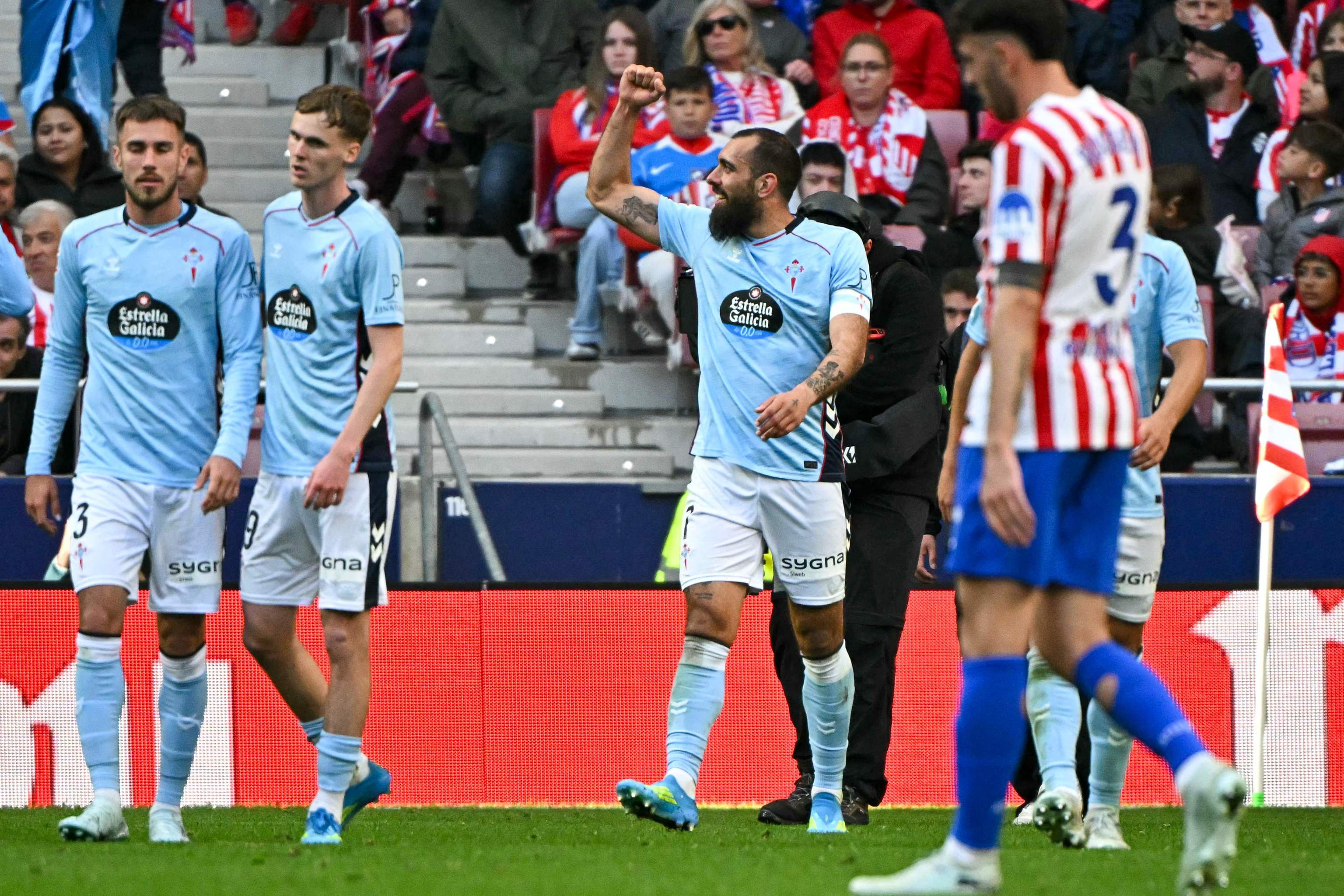 Celta vence 1-0 al Atlético en el Metropolitano y sella la caída europea del conjunto rojiblanco