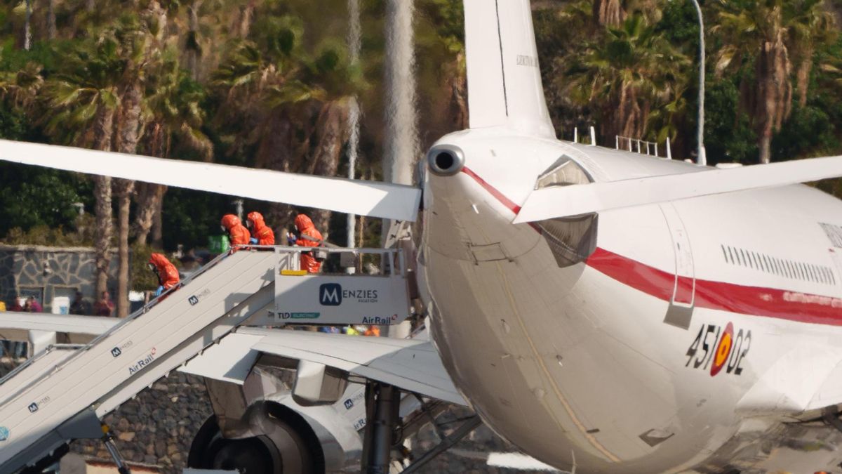 Evacuación de españoles del MV Hondius: avión militar despega de Tenerife rumbo a Madrid