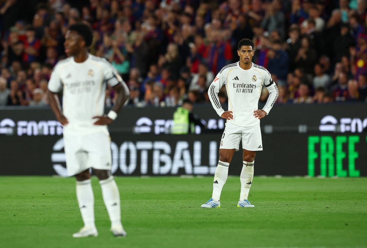 Real Madrid se hunde 3-0 ante Barcelona: la falta de ánimo cuesta la derrota