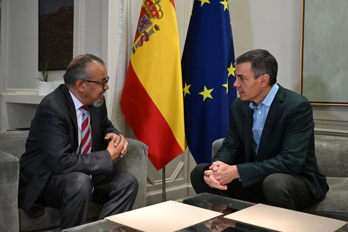 Sánchez y Tedros se reunirán en Moncloa por la crisis de hantavirus: todo lo que debes saber