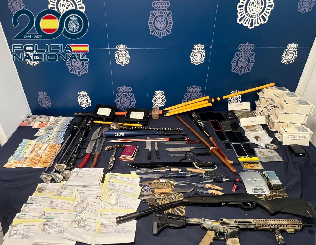 Operativos policiales en Las Albarizas, Marbella