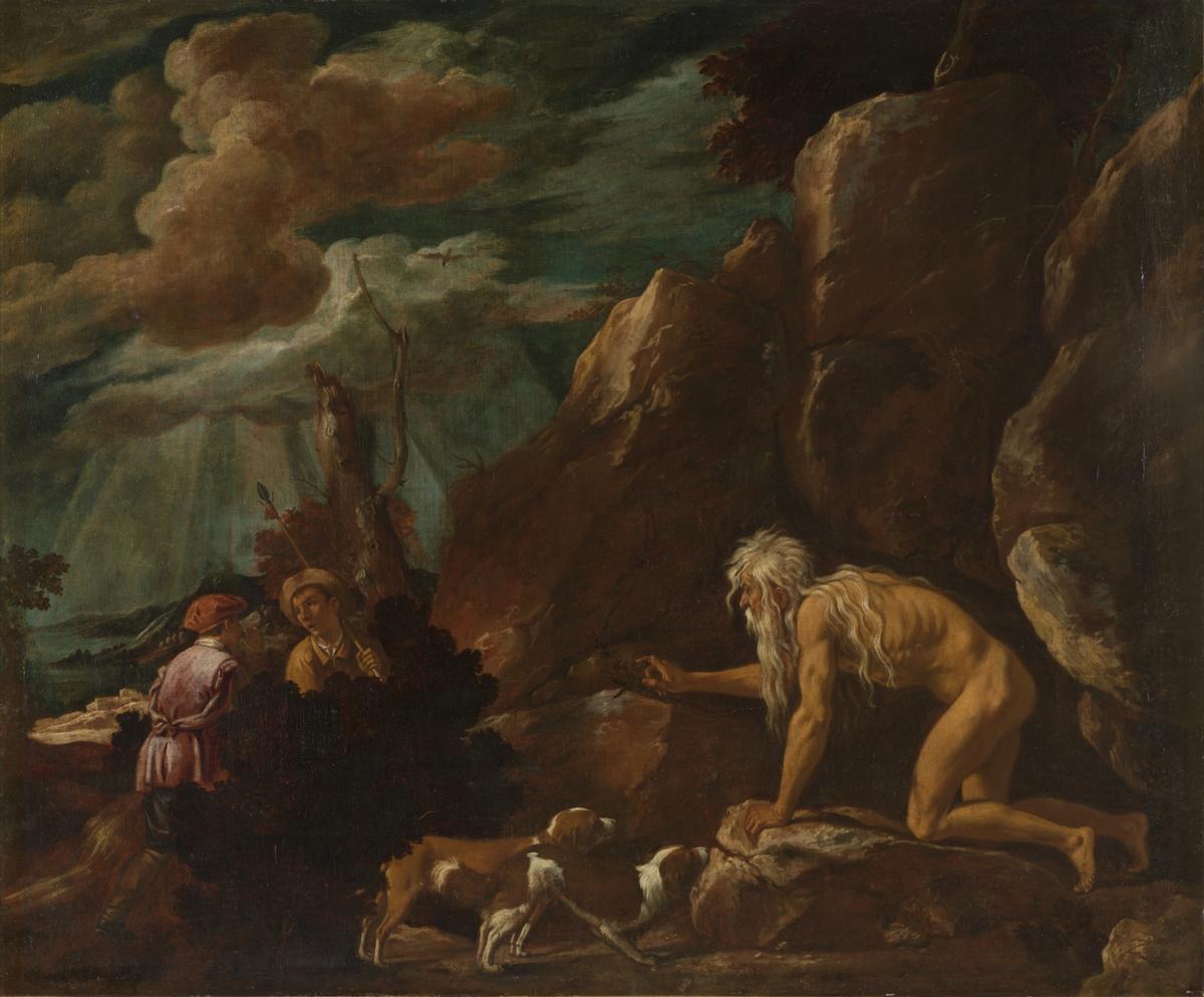 Detalle del lienzo de Pedro Orrente 'Escena de la vida de Juan Garín' en el Museo del Prado