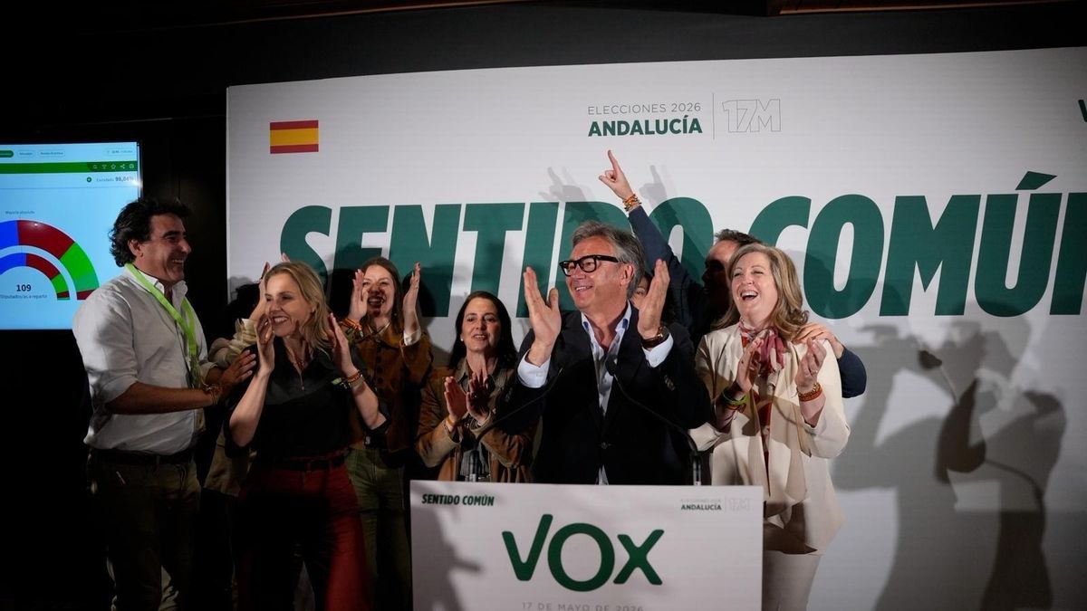 Vox Andalucía 2026: Vox suma un escaño y alcanza los 15 diputados en el Parlamento regional