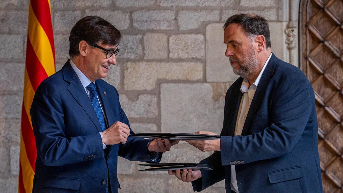 Presupuestos 2026 Cataluña: Illa y Junqueras firman pacto con ERC