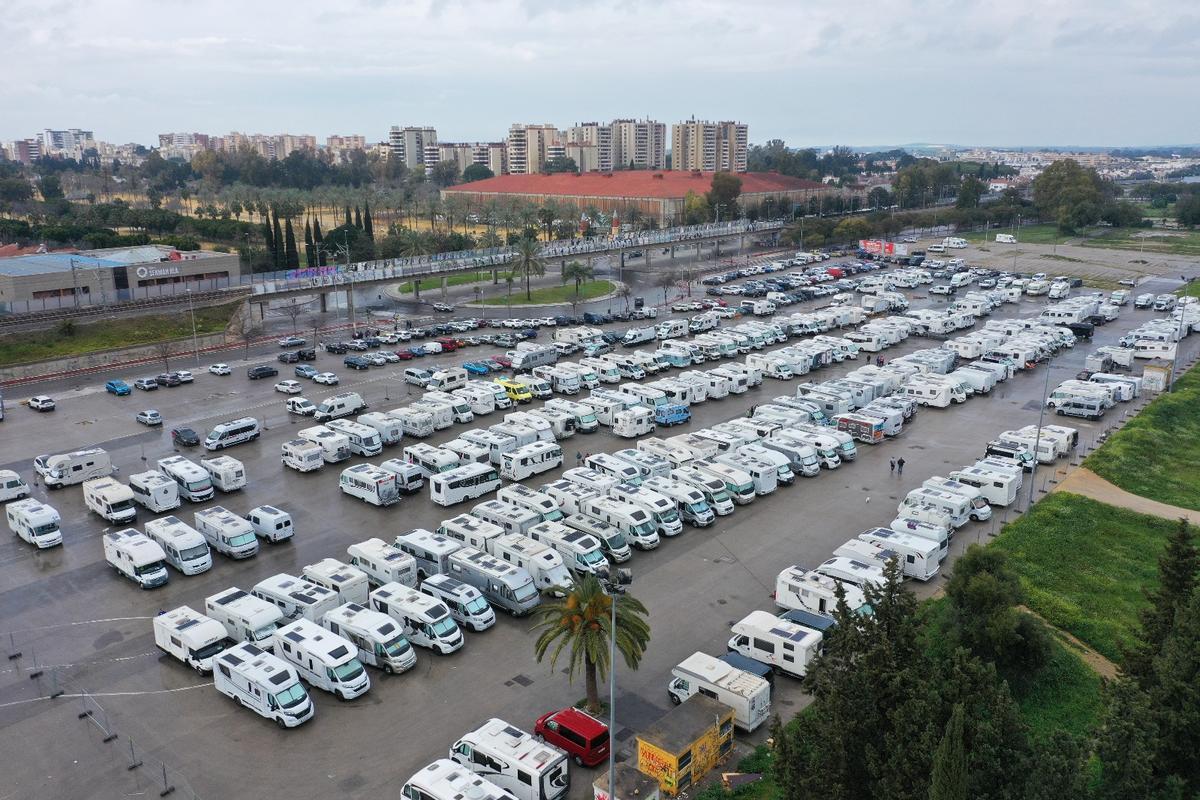 Vista del pabellón 3 del Salón Atlántico del Caravaning en Vigo