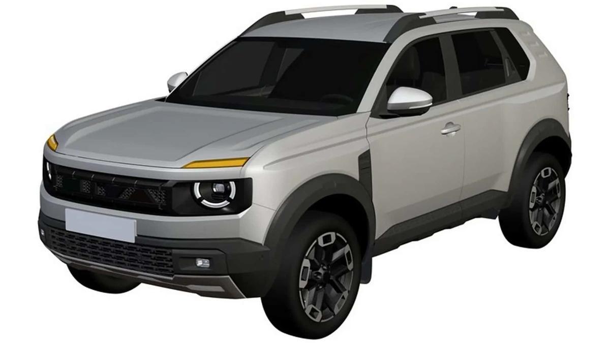 Render del posible Lada Niva T‑134, registrado en diciembre 2025