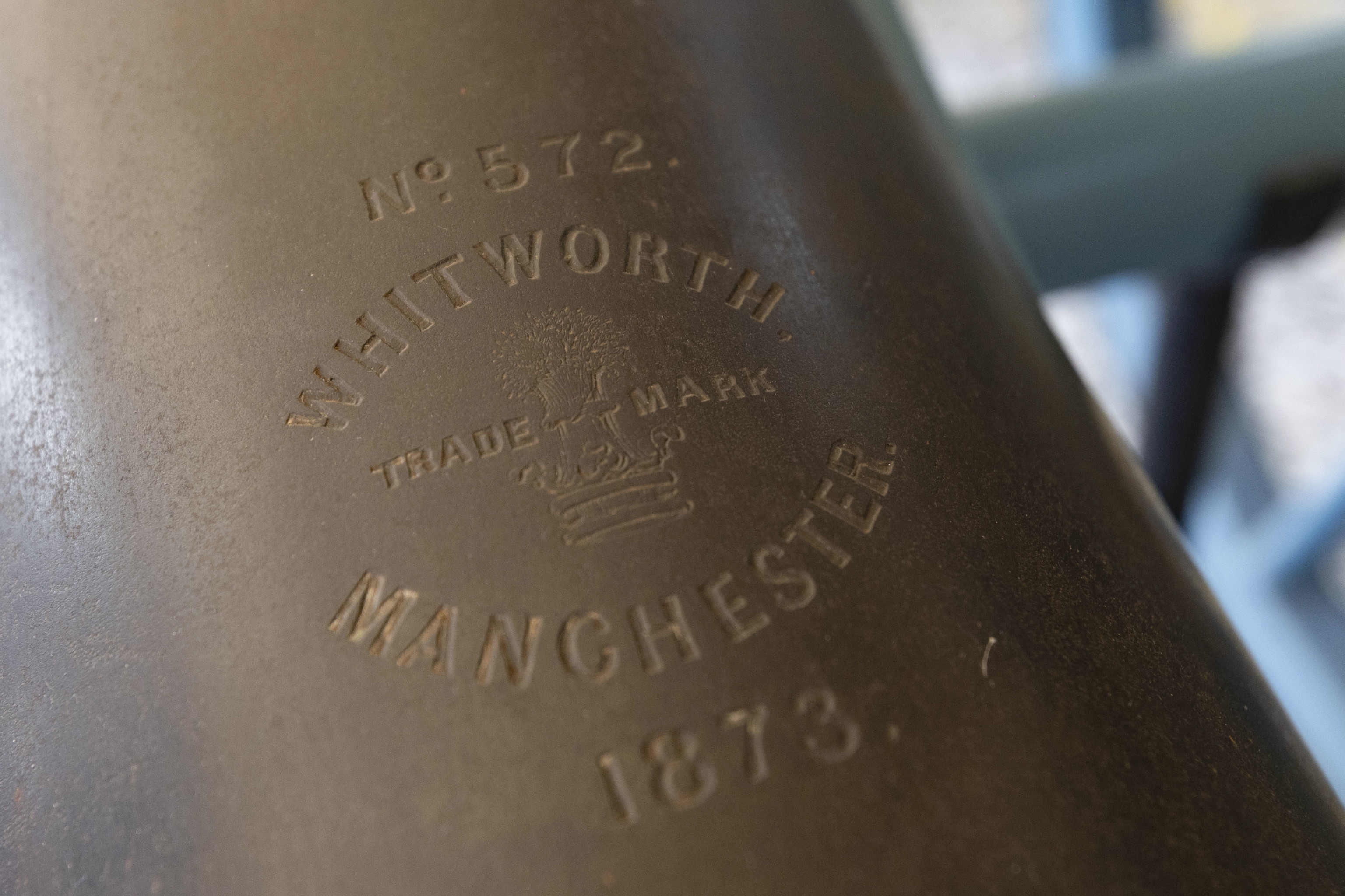 Cañón Whitworth de 75 mm expuesto en el Museo Histórico Militar de Cartagena