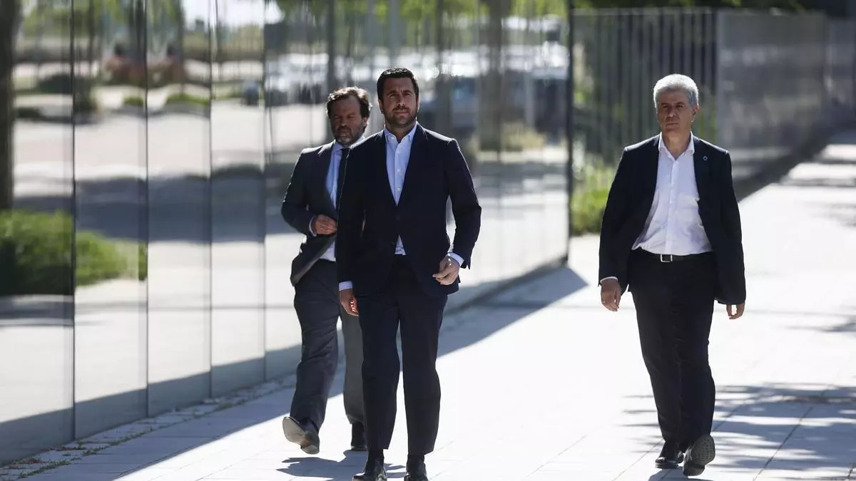 Agentes antidisturbios interviniendo en el campo del Mestalla