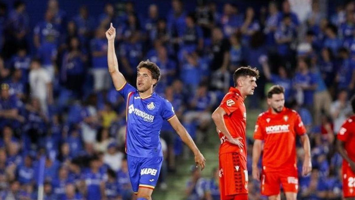Getafe se asegura la Conference League con victoria 1‑0 a Osasuna