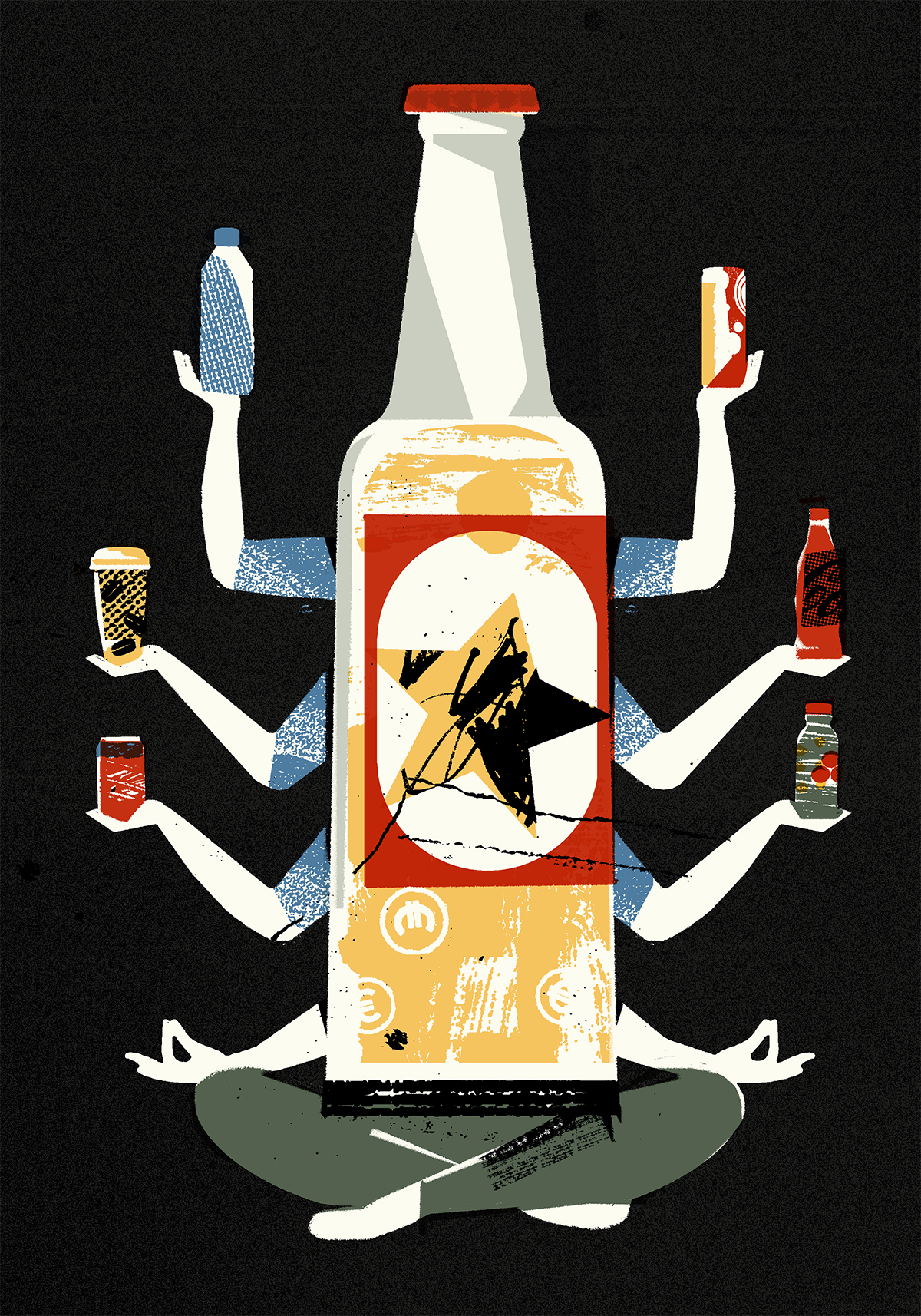 Logotipo de las principales cerveceras españolas con cifras de beneficio