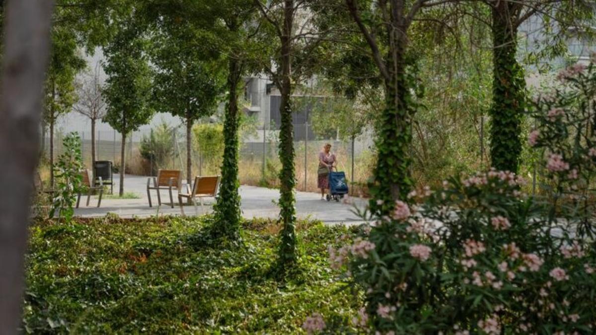 Parque del barrio de la Marina del Prat Vermell, obra del nuevo plan de transformación