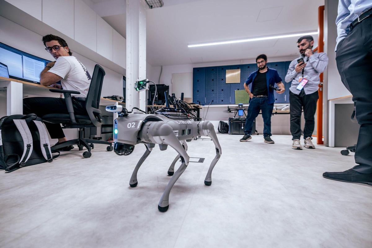 Zona de transferencia tecnológica en la nueva sede de i2CAT en el edificio Pier01, Tech Barcelona