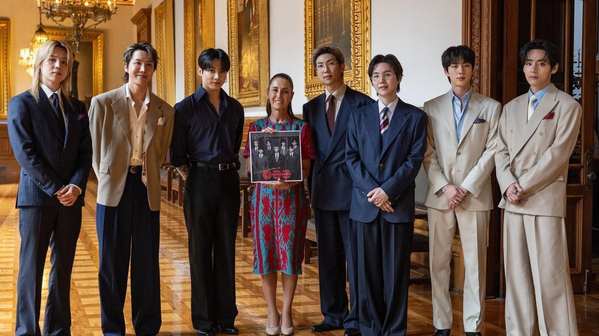 BTS Palacio Nacional: la estrella surcoreana recibe reconocimiento oficial de Claudia Sheinbaum