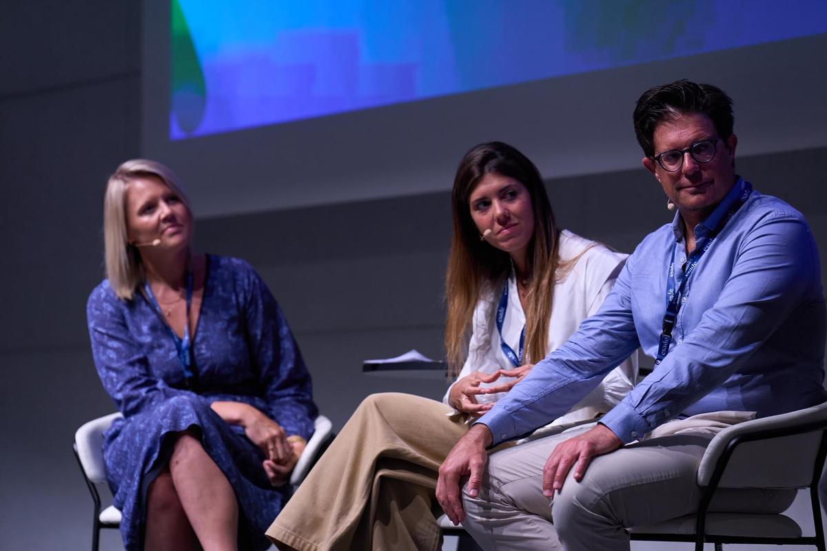 Sergi Figueres, Fabian Wasemann, Timo Buetefisch y Josefina Bustamante en el Esade Entrepreneurship Summit
