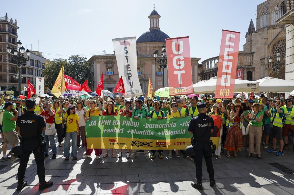 Huelga docente en Valencia: 80% apoya mantener la huelga indefinida
