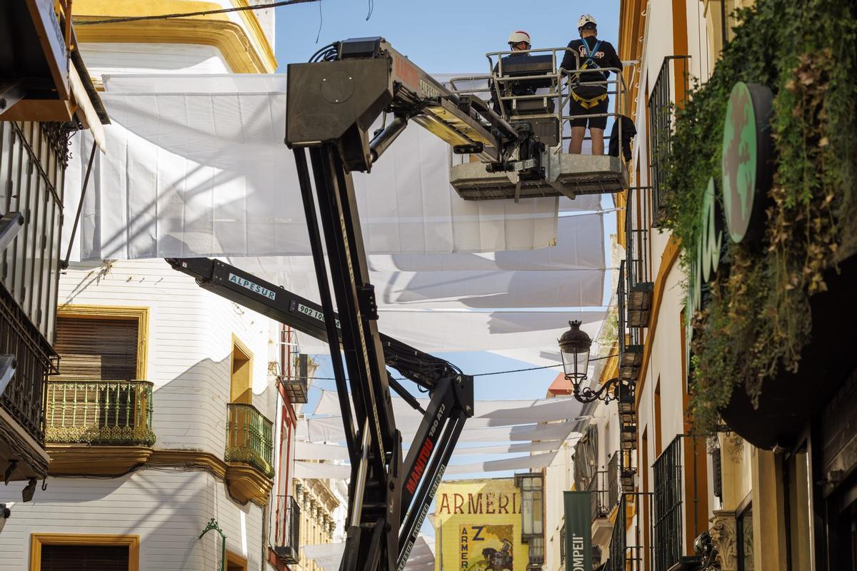 Entoldado de la Plaza Mayor de Medina del Campo