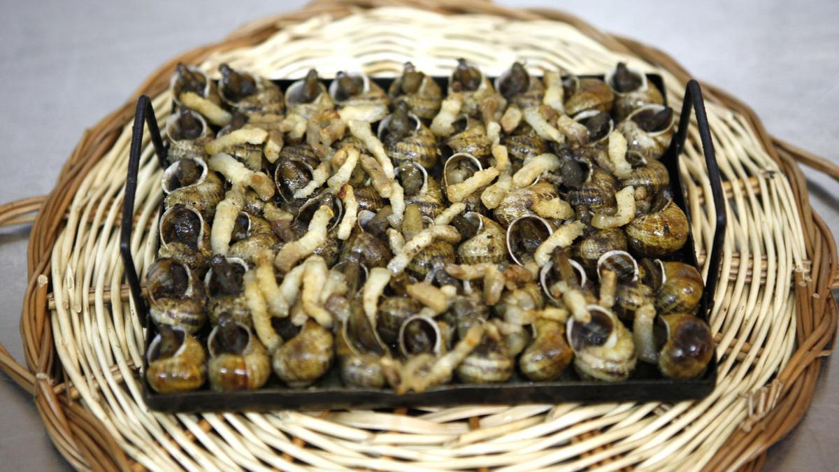 Plato de caracoles de El Trabuc en su casa pairal de Granollers