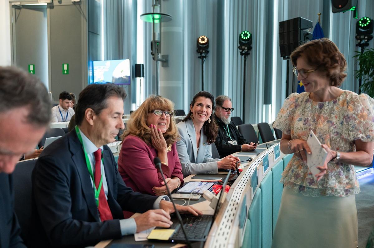 Vista aérea de un humedal europeo objeto de inversión para su recuperación
