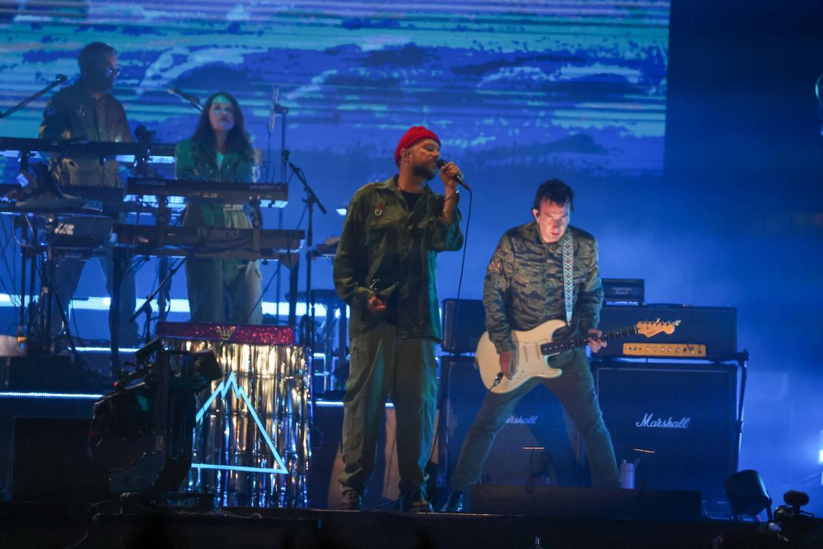 Gorillaz en el escenario del Primavera Sound 2026, Parc del Fòrum, Barcelona
