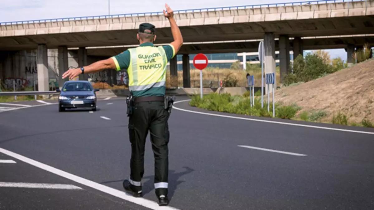 Conductor revisando una multa de tráfico con un gráfico de ingresos