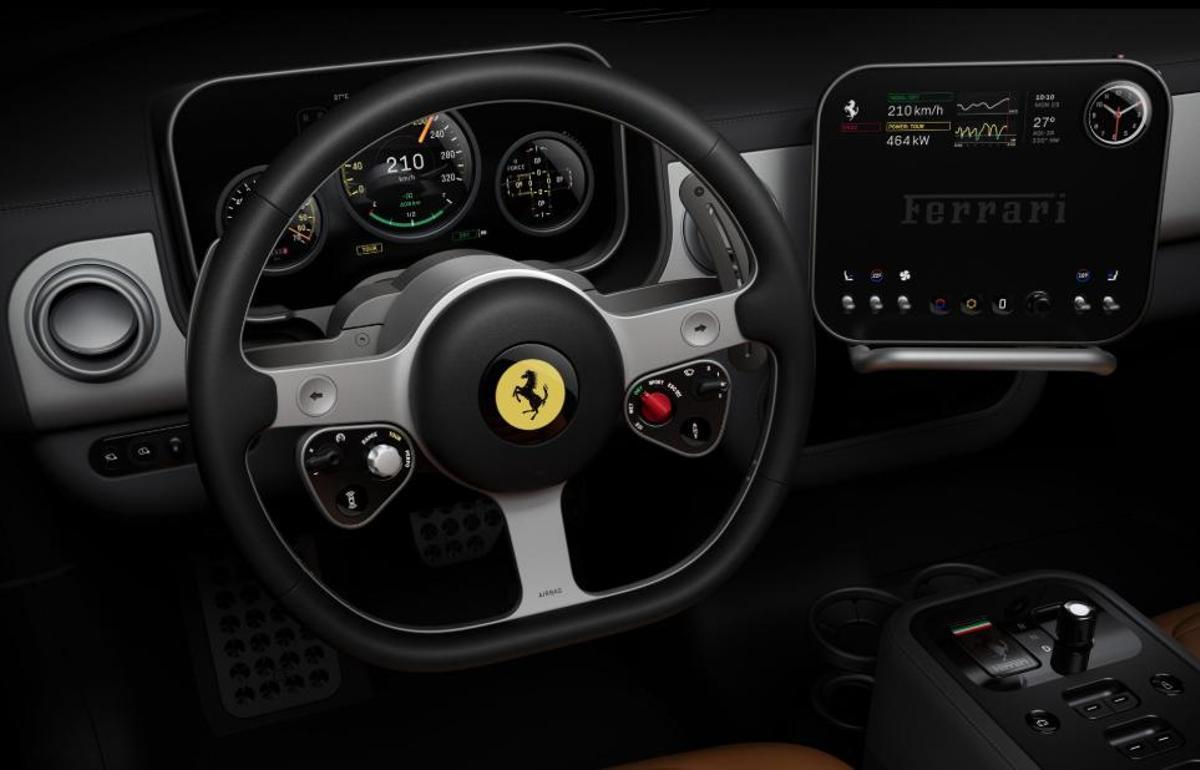 Tablero móvil del Ferrari Luce con pantalla OLED y Multigraf