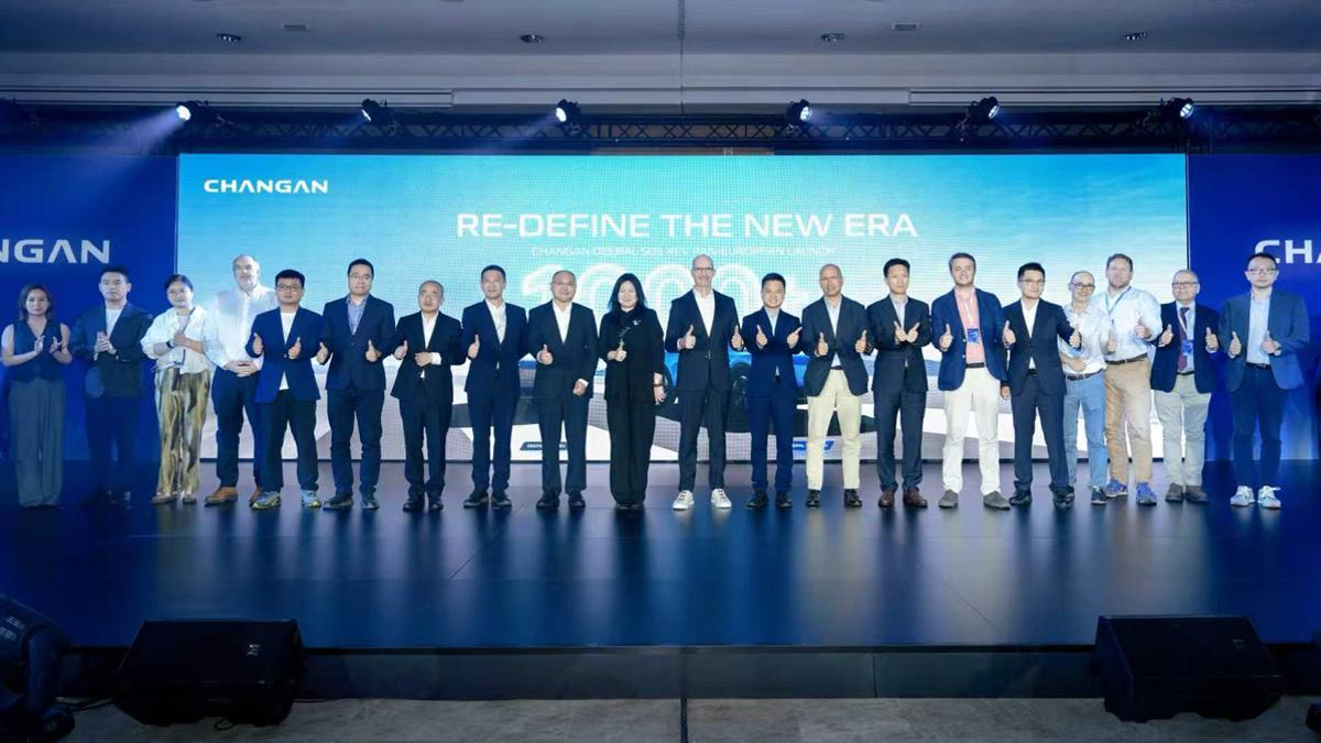 Fachada de la nueva sede europea de Changan en Alcobendas, Madrid