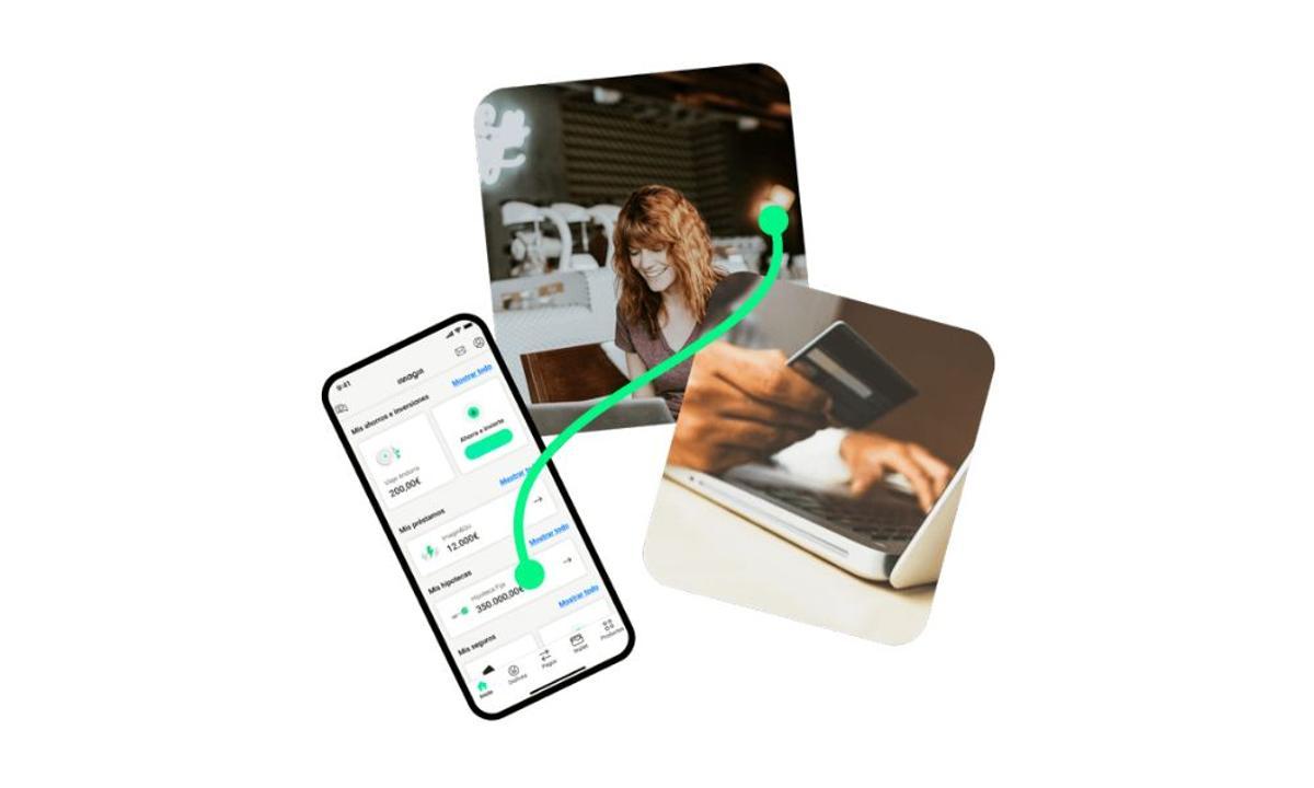 Captura de pantalla de la app Imagin mostrando la apertura de cuenta sin comisiones