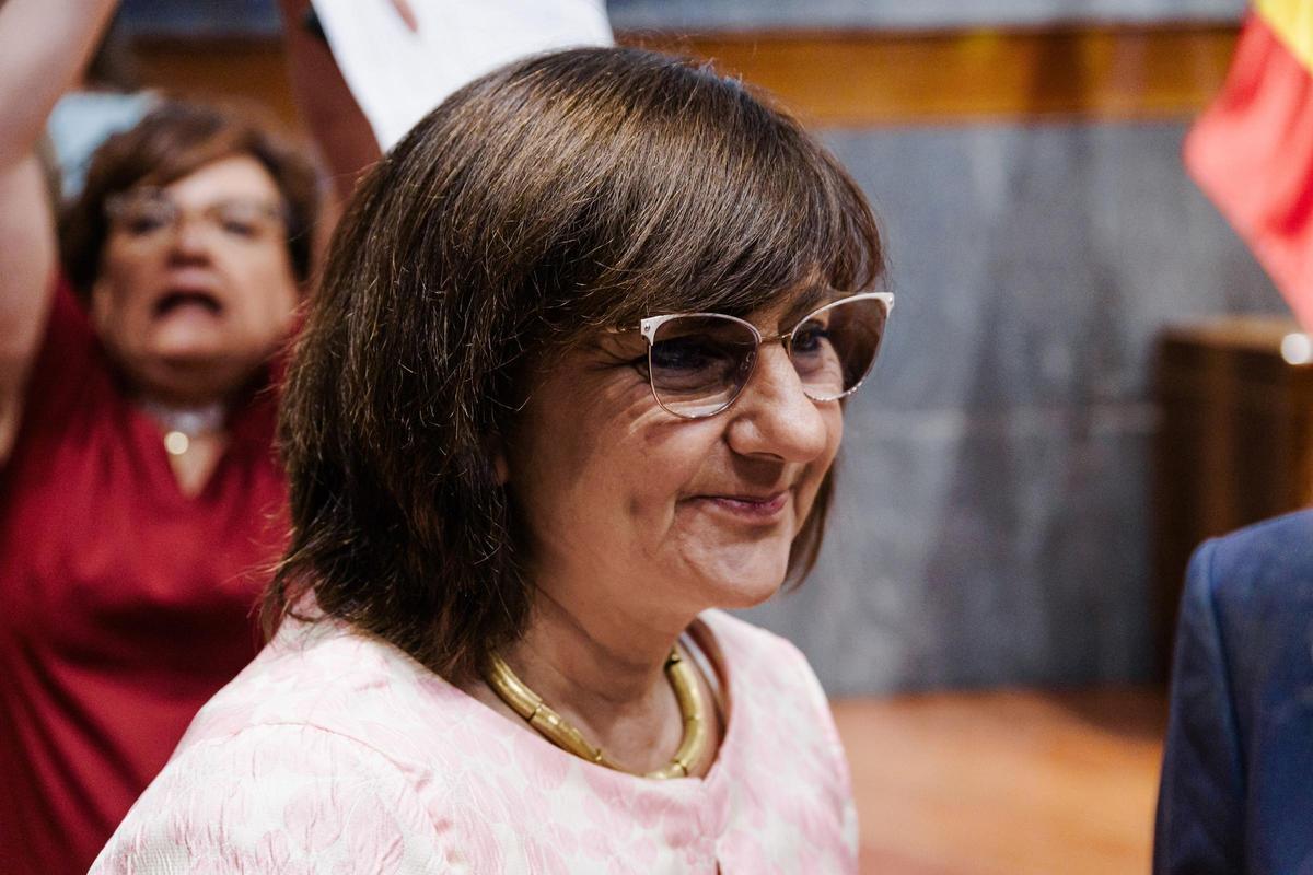 Fiscal general Teresa Peramato en la comparecencia